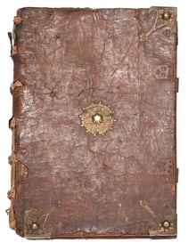 Early Latin Leather and Vellum Antiphonal