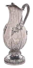 Continental Silver Grape and Vine Ewer