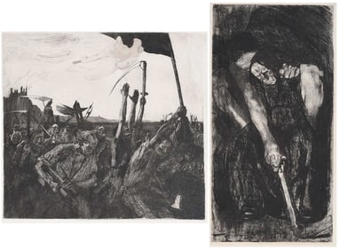 Kathe Schmidt Kollwitz, Two Prints