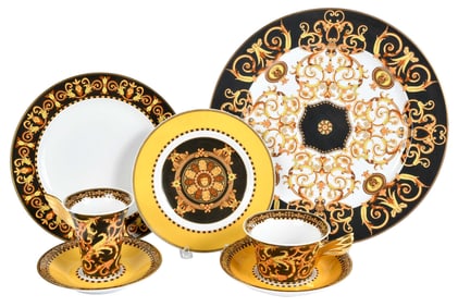 42 Piece Rosenthal Versace Barocco Porcelain Table Service