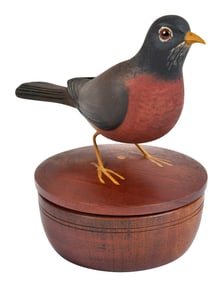 Frank Finney American Robin Trinket Box
