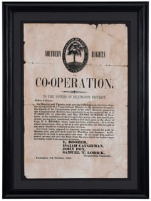 Anti-Secession South Carolina Broadside (1851)