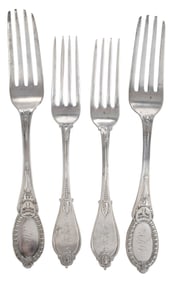 Two Sets of Kentucky Silver Forks, 22 Pieces