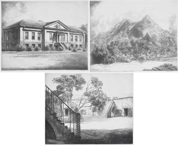 Louis Orr, Three North Carolina Etchings