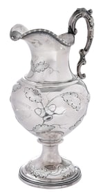 Illinois Coin Silver Agricultural Pitcher
