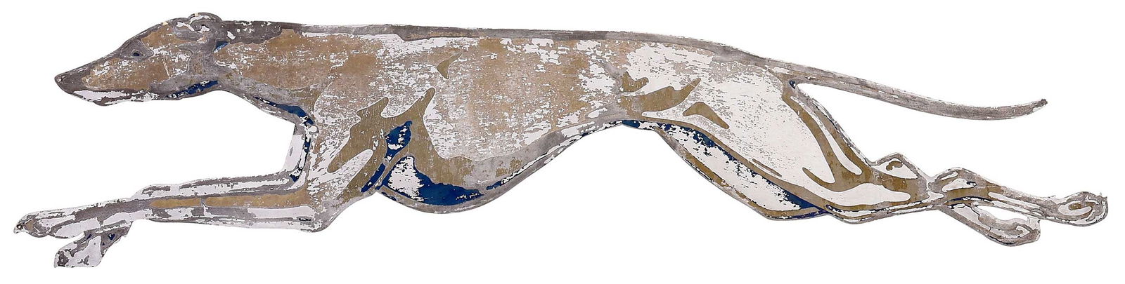 Large Vintage Painted Alcoa and Aluminum Greyhound Trade Sign (1 of 10)