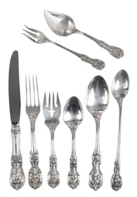 Reed & Barton Frances I Sterling Flatware, 64 pieces