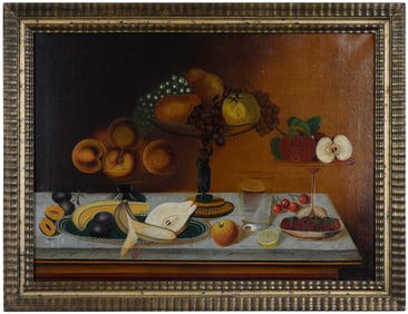 Folk Art Still Life with Fruits