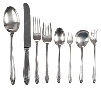 International Prelude Sterling Flatware, 58 Pieces