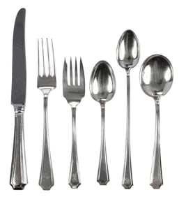 Fairfax Sterling Flatware, 73 Pieces
