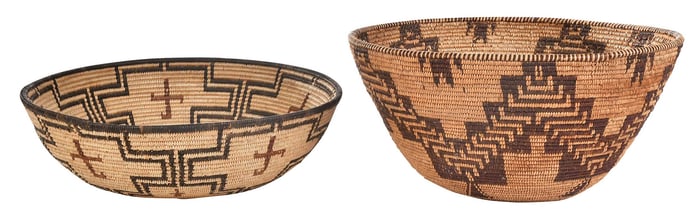 Two Southwestern Coiled Baskets