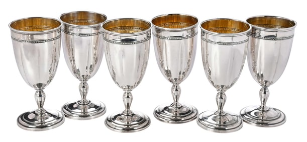 Set of 12 Towle Lady Constance Sterling Goblets
