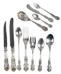 Reed and Barton Francis I Sterling Flatware, 122 Pieces