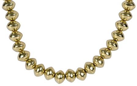 18kt. B.Kieselstein-Cord Rondelle Bead Necklace