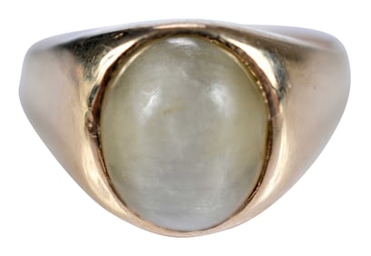 14kt. Chrysoberyl Milk and Honey Cat's Eye Ring