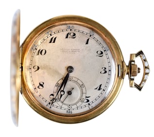 18kt. Ulysse Nardin Enameled Hunting Case Pocket Watch