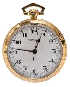 18kt. Ulysse Nardin Locle Suisse Pocket Watch