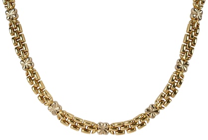 18kt. Fancy Panther Link Necklace