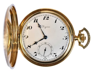 18kt. Longines Hunting Case Pocket Watch