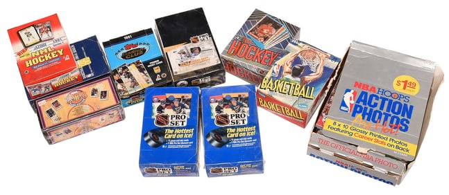 Unopened Basketball and Hockey Group