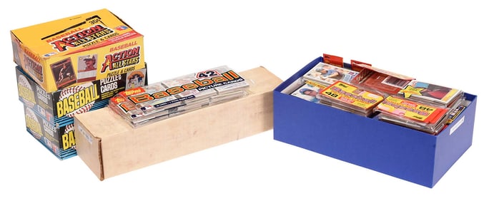 Unopened Wax and Rack Pack Lot, Many Stars Showing