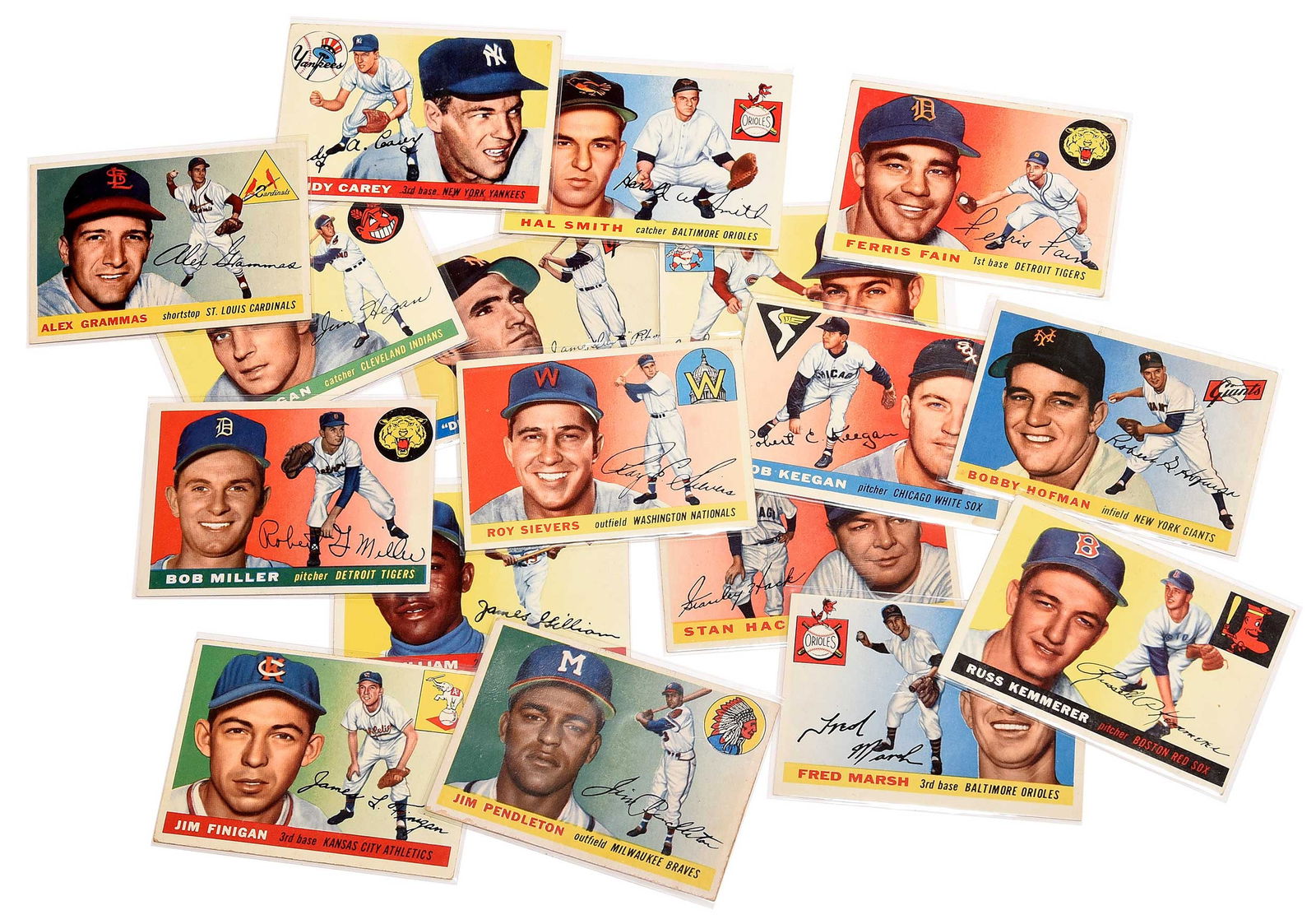 1955 Topps Baseball Partial Set (1 of 10)