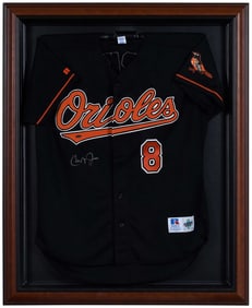 Signed Cal Ripken Jr. Baltimore Orioles Jersey, Framed
