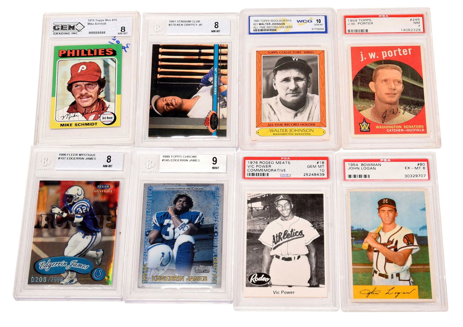 17 Assorted Graded Sports Cards (1 of 5)