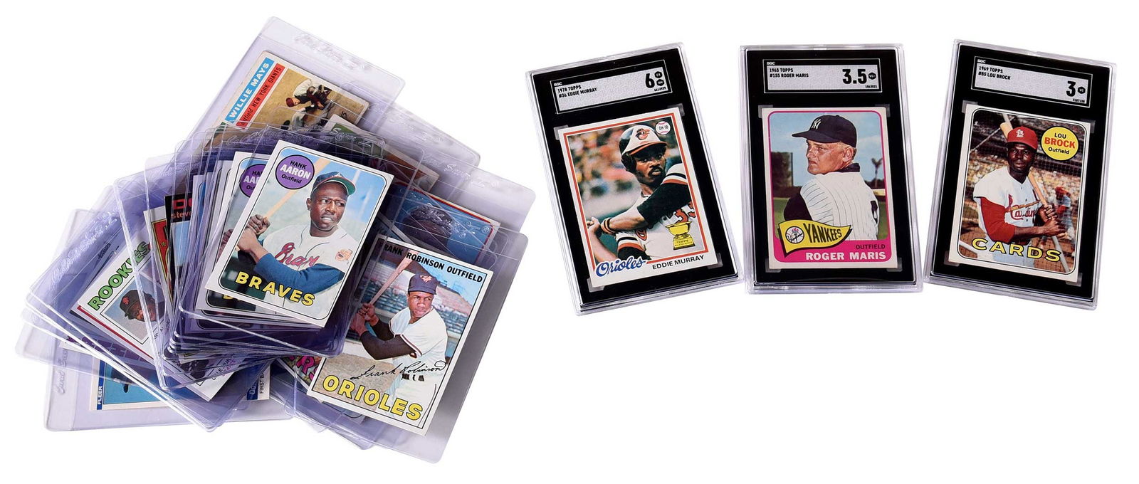 Solid Group of Baseball Cards, Stars 1956-1984 (1 of 6)