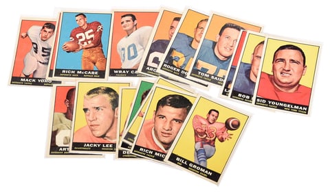 1961 Topps Football Partial Set
