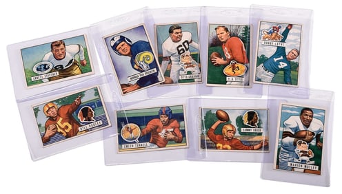 1951 Bowman Football Near Set