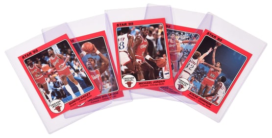 1985 Star Company Chicago Bulls Team Set, Oversized 5x7 [Jordan]
