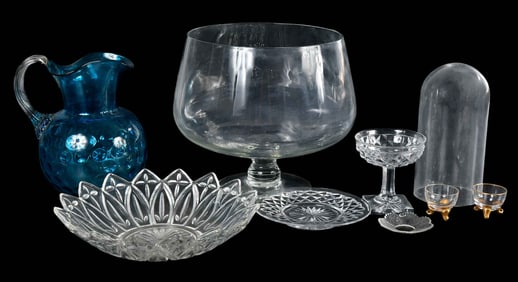 Large Group of Glass Table Objects