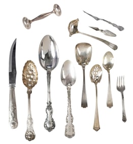 52 Pieces Assorted Sterling Flatware