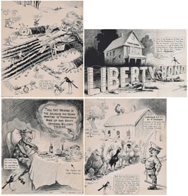 Frederick Otto Seibel, Four Political Cartoons