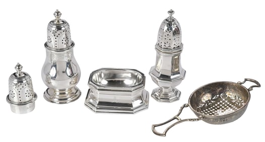 11 English Silver Table Items, Most Crichton Brothers