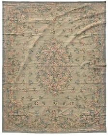 Floral Design Wool Carpet