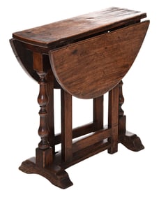 Oak William and Mary Gateleg Table