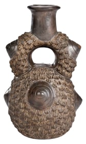 Chavin Style Pottery Effigy Vessel