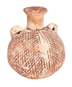 Bronze Age Attributed Handled Terracotta Vessel