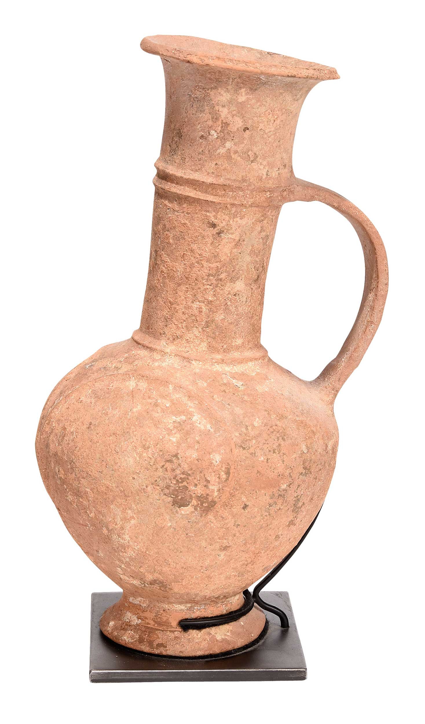 Bronze Age Attributed Single Handled Terracotta Pitcher (1 of 5)