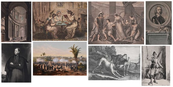 Collection of Approximately Thirty-Two Miscellaneous Prints