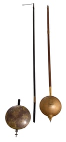 Two Tall Case Clock Pendulums