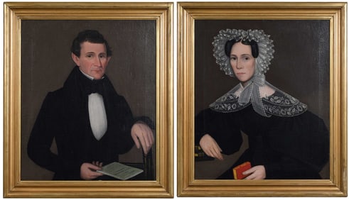 Ammi Phillips, Pair of Portraits