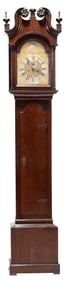 Edward Duffield Philadelphia Chippendale Carved Walnut Tall Case Clock