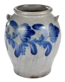 H. C. Smith Alexandria Virginia Decorated Stoneware Jar