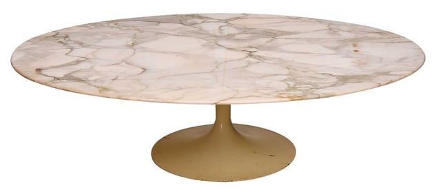 Eero Saarinen for Knoll Coffee Table with Marble Top