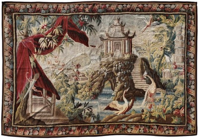 Large Franco-Flemish Pictorial Tapestry