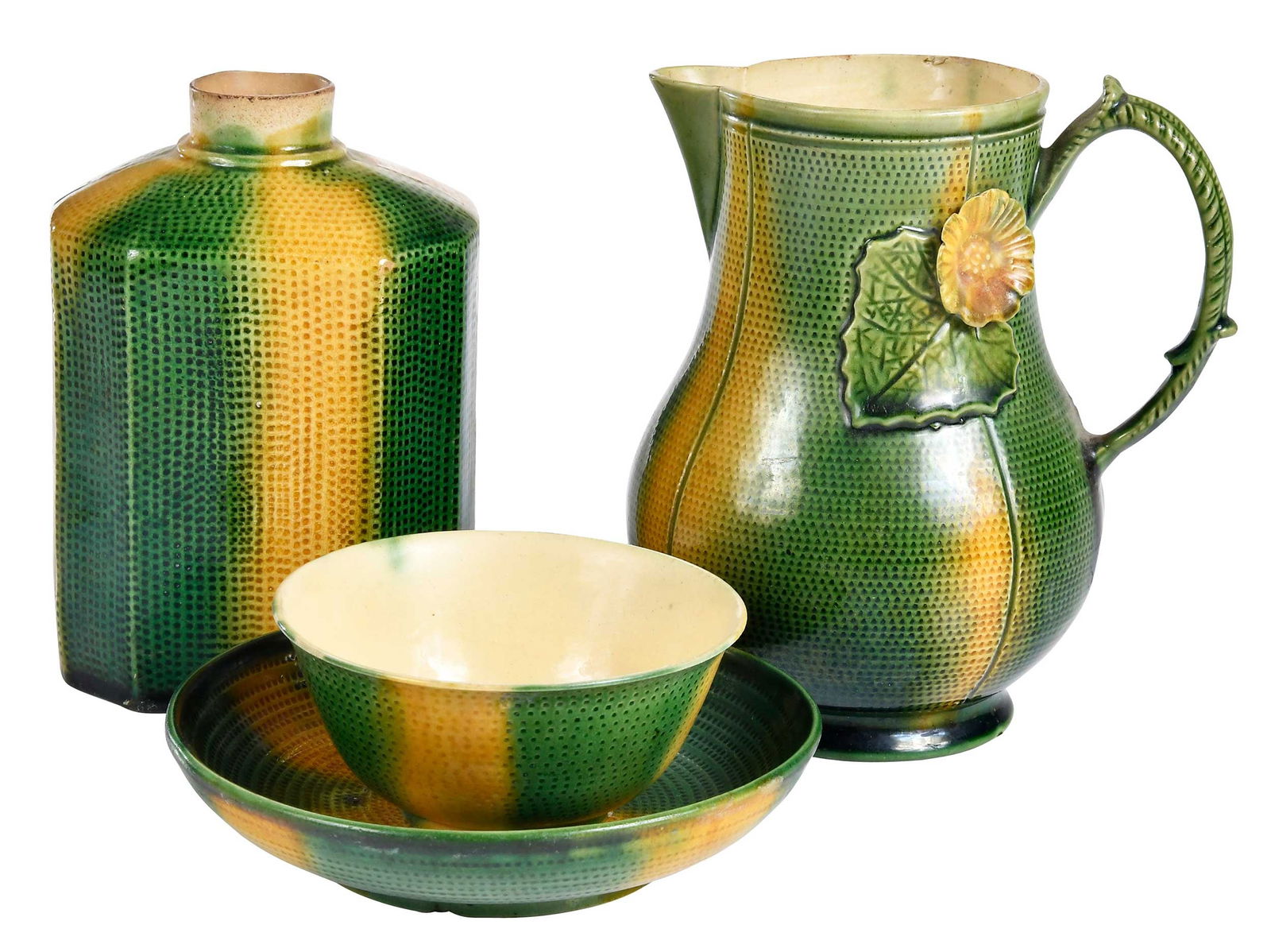 Four Pieces of Whieldon Type Melon Palette Teaware (1 of 10)