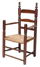 Massachusetts Pilgrim Century Slat Back Great Chair